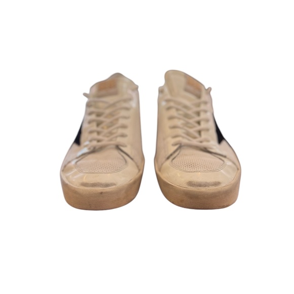 Mens, Golden Goose Stardan with Black Star. Color: White, Size: 11 - Picture 5 of 8